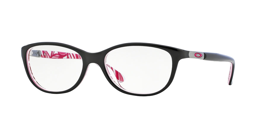 Oakley Optical DOWNSHIFT OX1073 Cat Eye Eyeglasses  107310-BREAST CANCER BLACK 52-16-135 - Color Map black