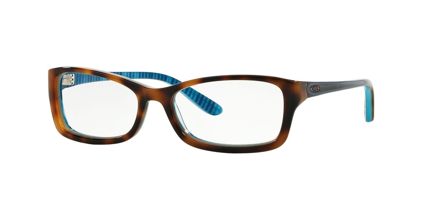 Oakley Optical SHORT CUT OX1088 Rectangle Eyeglasses  108801-TORTOISE PLAID 53-15-139 - Color Map tortoise