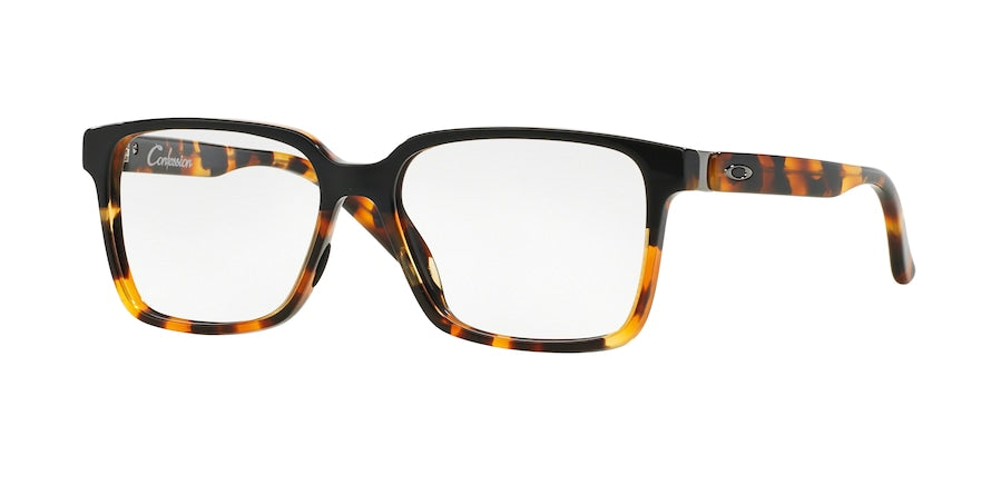 Oakley Optical CONFESSION OX1128 Square Eyeglasses  112801-BLACK/TORTOISE 52-15-143 - Color Map black