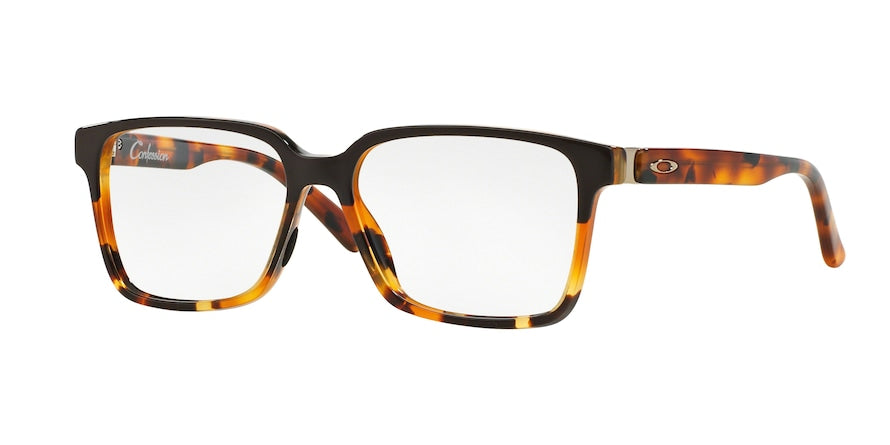 Oakley Optical CONFESSION OX1128 Square Eyeglasses  112805-DARK BROWN/TORTOISE 52-15-143 - Color Map brown