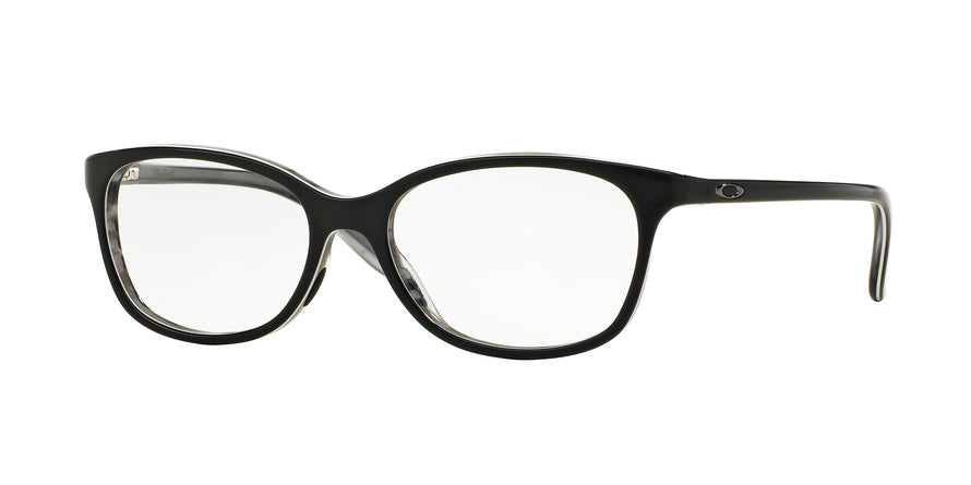 Oakley Optical STANDPOINT OX1131 Round Eyeglasses  113103-BANDED BLACK 52-16-136 - Color Map black