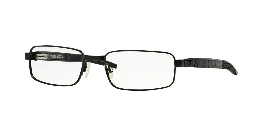 Oakley Optical TWIN SHOCK OX3095 Rectangle Eyeglasses  309501-POLISHED BLACK 54-18-133 - Color Map black