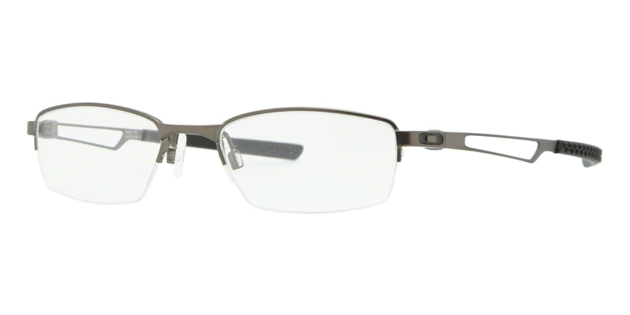 Oakley Optical HALFTRACK OX3109 Irregular Eyeglasses  310903-PEWTER 48-18-140 - Color Map brown