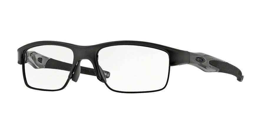 Oakley Optical CROSSLINK SWITCH OX3128 Rectangle Eyeglasses  312802-PEWTER 55-18-140 - Color Map black