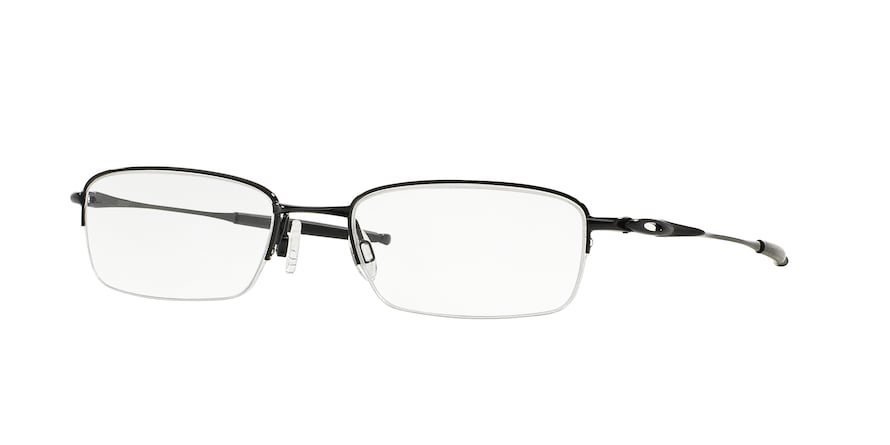 Oakley Optical TOP SPINNER 5B OX3133 Rectangle Eyeglasses  313302-POLISHED BLACK 53-19-140 - Color Map black