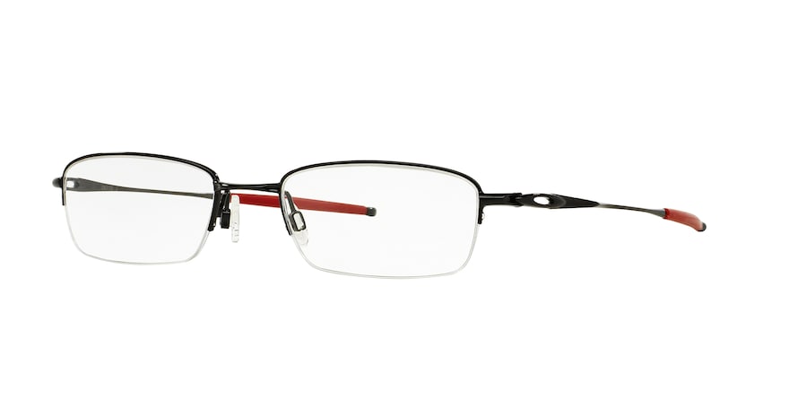 Oakley Optical TOP SPINNER 5B OX3133 Rectangle Eyeglasses  313307-POLISHED BLACK 51-19-140 - Color Map black