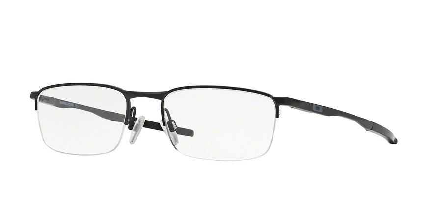 Oakley Optical BARRELHOUSE 0.5 OX3174 Rectangle Eyeglasses  317401-MATTE BLACK 53-18-139 - Color Map black
