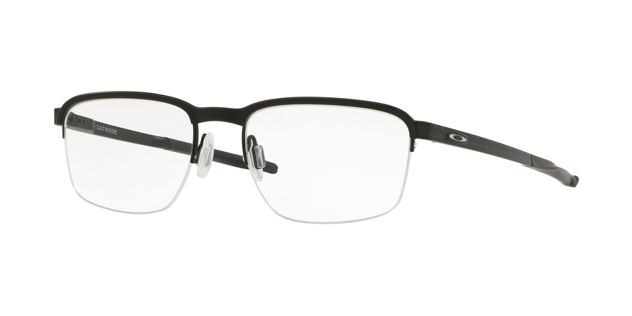 Oakley Optical CATHODE OX3233 Square Eyeglasses  323301-SATIN BLACK 54-18-138 - Color Map black