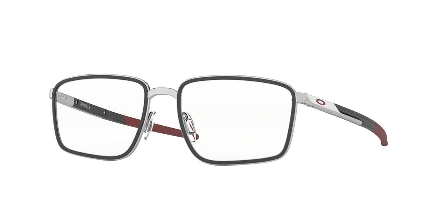 Oakley Optical SPINDLE OX3235 Square Eyeglasses  323504-GUNMETAL/SATIN BLACK 54-18-137 - Color Map silver