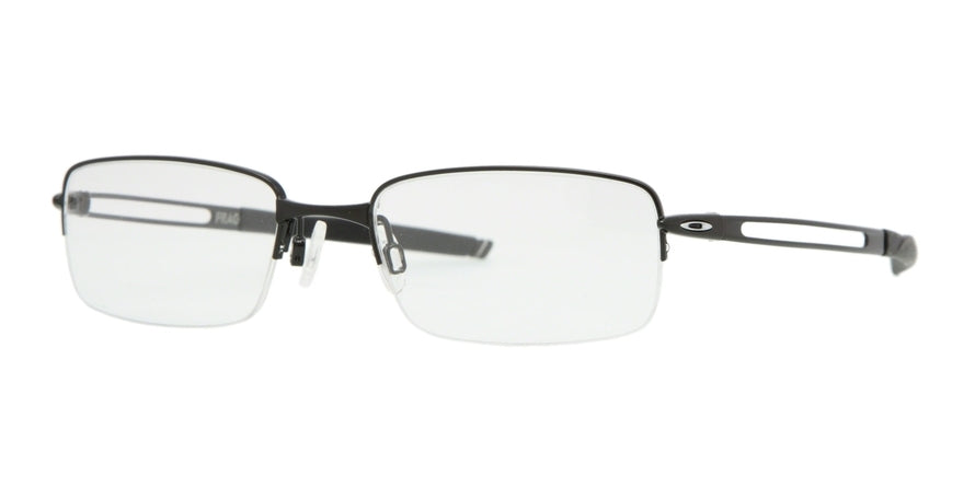 Oakley Optical FRAG OX5045 Rectangle Eyeglasses  504501-POLISHED BLACK 51-19-140 - Color Map black