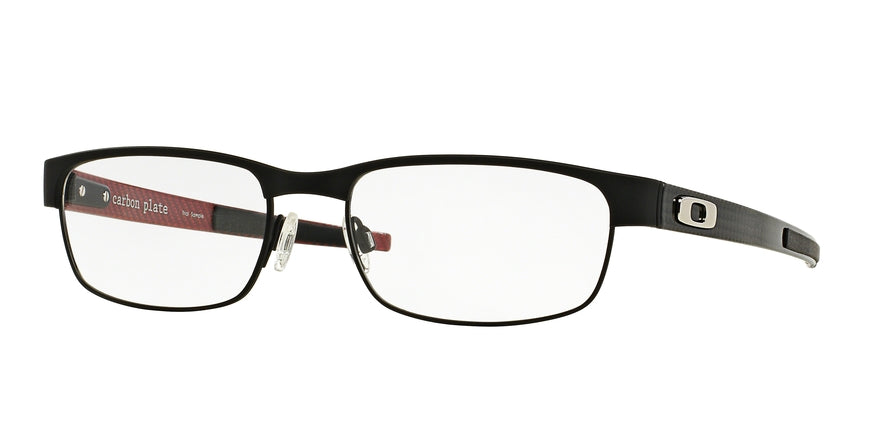 Oakley Optical CARBON PLATE OX5079 Rectangle Eyeglasses  507901-MATTE BLACK 53-18-142 - Color Map black