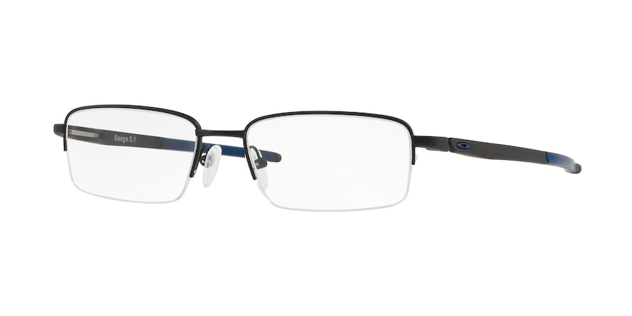 Oakley Optical GAUGE 5.1 OX5125 Rectangle Eyeglasses  512505-MATTE BLACK 52-17-142 - Color Map silver