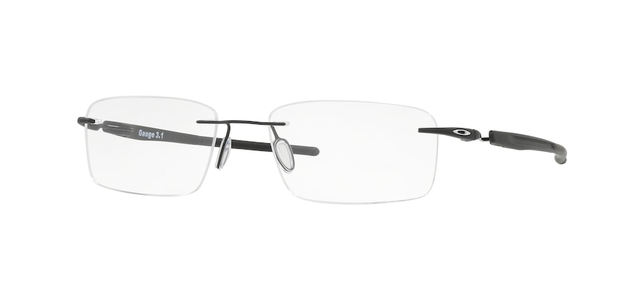 Oakley Optical GAUGE 3.1 OX5126 Rectangle Eyeglasses  512601-MATTE BLACK 52-18-137 - Color Map black