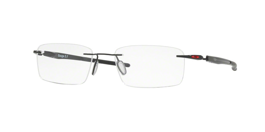 Oakley Optical GAUGE 3.1 OX5126 Rectangle Eyeglasses  512604-POLISHED BLACK 54-18-137 - Color Map black