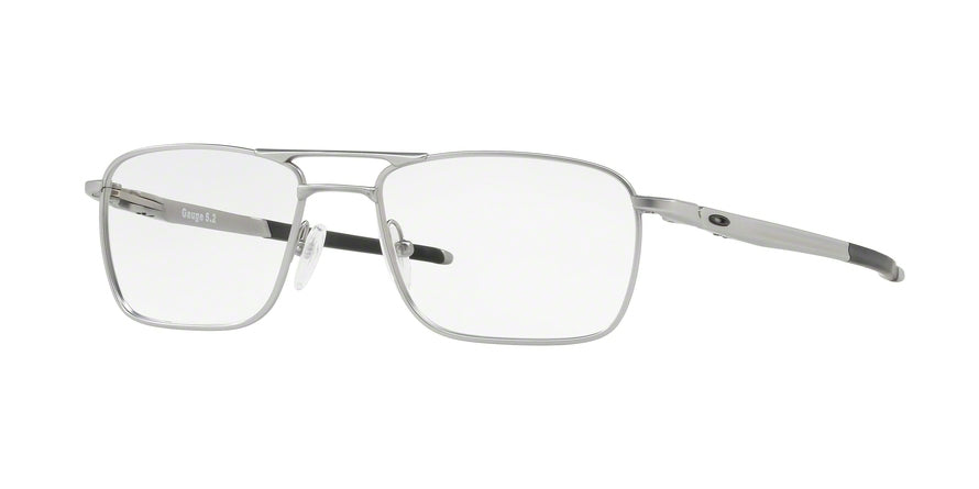 Oakley Optical GAUGE 5.2 TRUSS OX5127 Square Eyeglasses  512703-SATIN CHROME 53-17-142 - Color Map silver