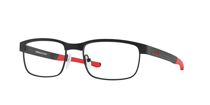 Oakley Optical SURFACE PLATE OX5132 Square Eyeglasses  513204-MATTE BLACK 56-18-140 - Color Map black