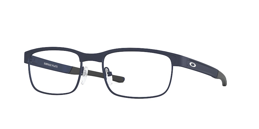 Oakley Optical SURFACE PLATE OX5132 Square Eyeglasses  513209-MATTE DARK NAVY 56-18-140 - Color Map blue