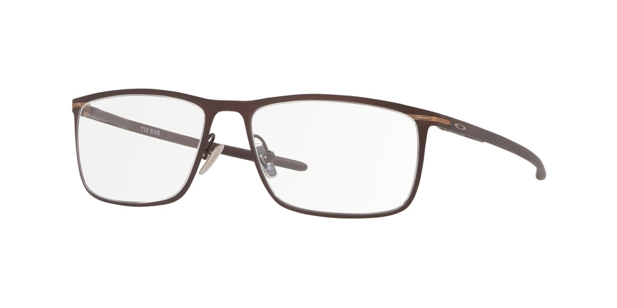 Oakley Optical TIE BAR OX5138 Rectangle Eyeglasses  513803-SATIN CORTEN 55-16-135 - Color Map bronze/copper