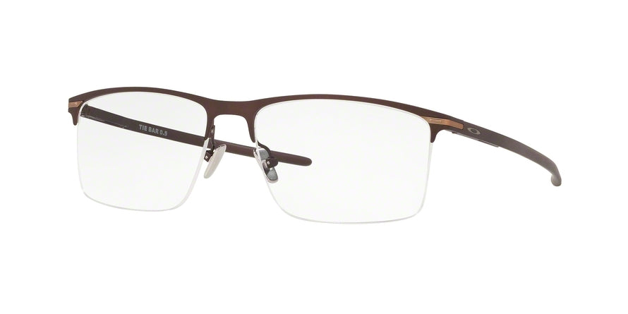 Oakley Optical TIE BAR 0.5 OX5140 Rectangle Eyeglasses  514002-SATIN CORTEN 56-16-135 - Color Map bronze/copper
