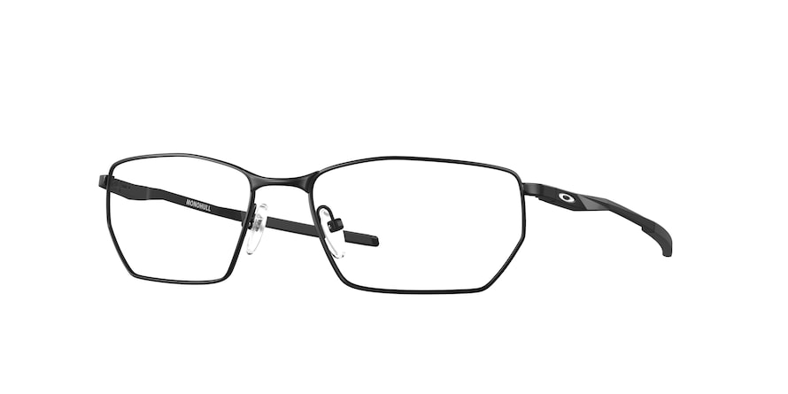 Oakley Optical MONOHULL OX5151 Rectangle Eyeglasses  515104-SATIN BLACK 55-17-138 - Color Map black