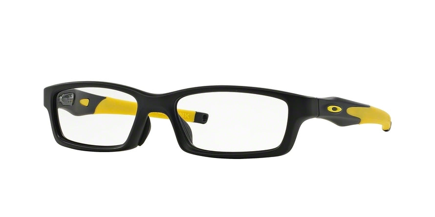 Oakley Optical CROSSLINK (A) OX8029 Rectangle Eyeglasses  802907-BLACK 56-17-140 - Color Map brown