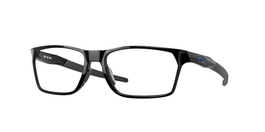 Oakley Optical HEX JECTOR OX8032 Rectangle Eyeglasses  803204-BLACK INK 57-17-141 - Color Map black
