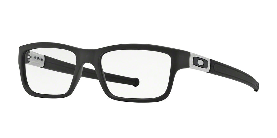 Oakley Optical MARSHAL OX8034 Rectangle Eyeglasses  803401-SATIN BLACK 51-17-140 - Color Map black