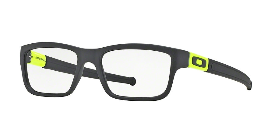 Oakley Optical MARSHAL OX8034 Rectangle Eyeglasses  803405-SATIN BLACK/RETINA BURN 53-17-143 - Color Map black