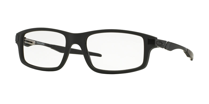 Oakley Optical TRAILMIX OX8035 Rectangle Eyeglasses  803501-SATIN BLACK 54-18-146 - Color Map black