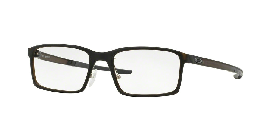 Oakley Optical MILESTONE OX8038 Rectangle Eyeglasses  803802-MATTE BLACK INK 52-17-141 - Color Map grey