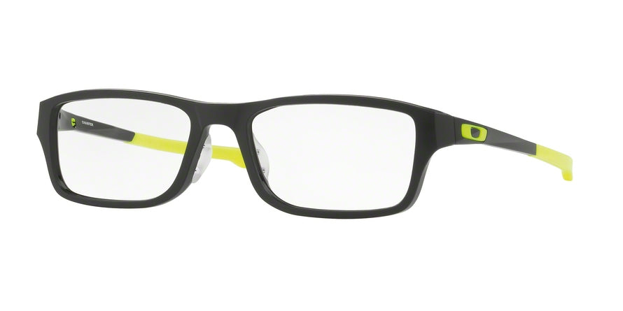 Oakley Optical CHAMFER (A) OX8045 Rectangle Eyeglasses  804507-SATIN BLACK 55-18-131 - Color Map black