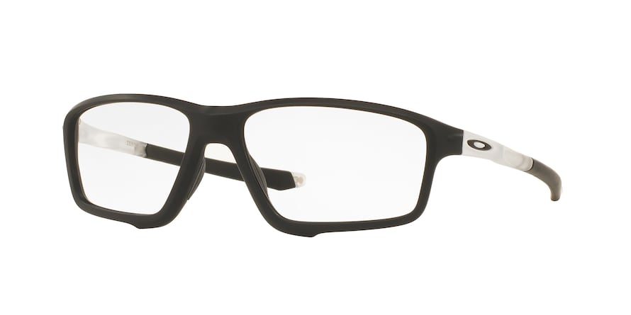 Oakley Optical CROSSLINK ZERO OX8076 Square Eyeglasses  807603-MATTE BLACK 56-16-138 - Color Map black