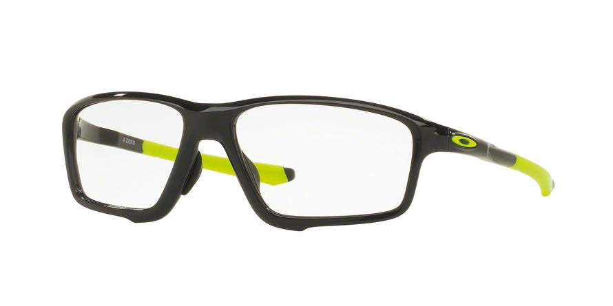 Oakley Optical CROSSLINK ZERO (A) OX8080 Square Eyeglasses  808002-POLISHED BLACK INK 58-16-138 - Color Map black