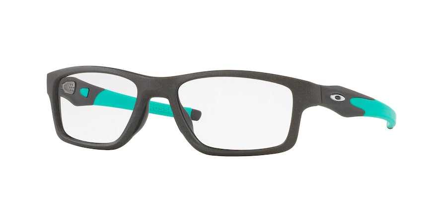 Oakley Optical CROSSLINK MNP OX8090 Rectangle Eyeglasses  809012-SATIN LIGHT STEEL 55-17-137 - Color Map grey