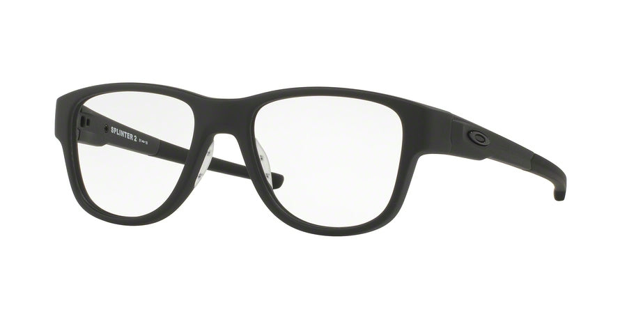 Oakley Optical SPLINTER 2.0 OX8094 Square Eyeglasses  809401-SATIN BLACK 51-18-137 - Color Map black