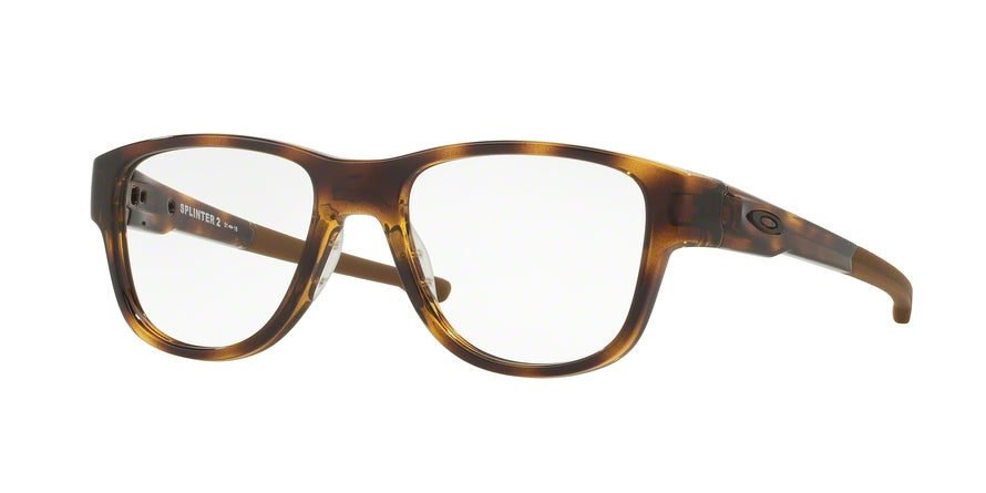 Oakley Optical SPLINTER 2.0 OX8094 Square Eyeglasses  809402-POLISHED TORTOISE 53-18-137 - Color Map brown