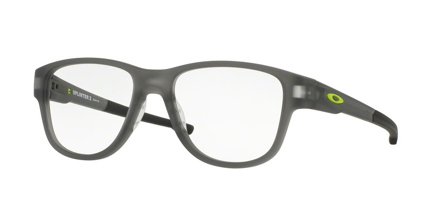 Oakley Optical SPLINTER 2.0 OX8094 Square Eyeglasses  809405-SATIN GREY SMOKE 53-18-137 - Color Map grey