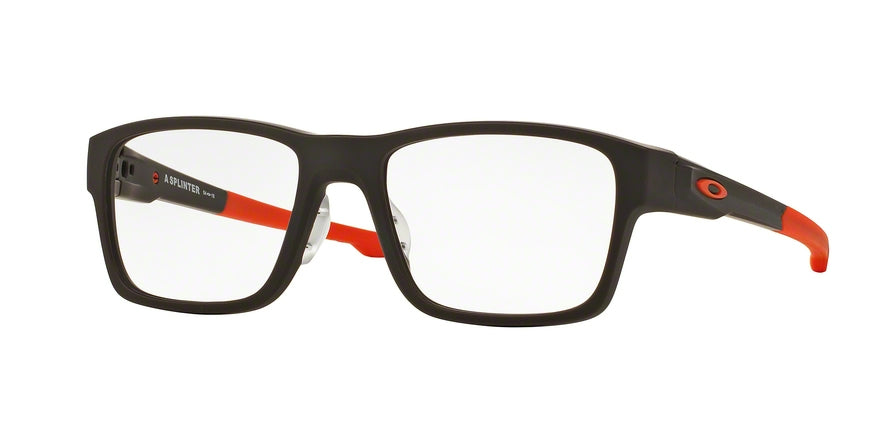 Oakley Optical SPLINTER (A) OX8095 Square Eyeglasses  809505-SATIN FLINT 54-18-137 - Color Map grey