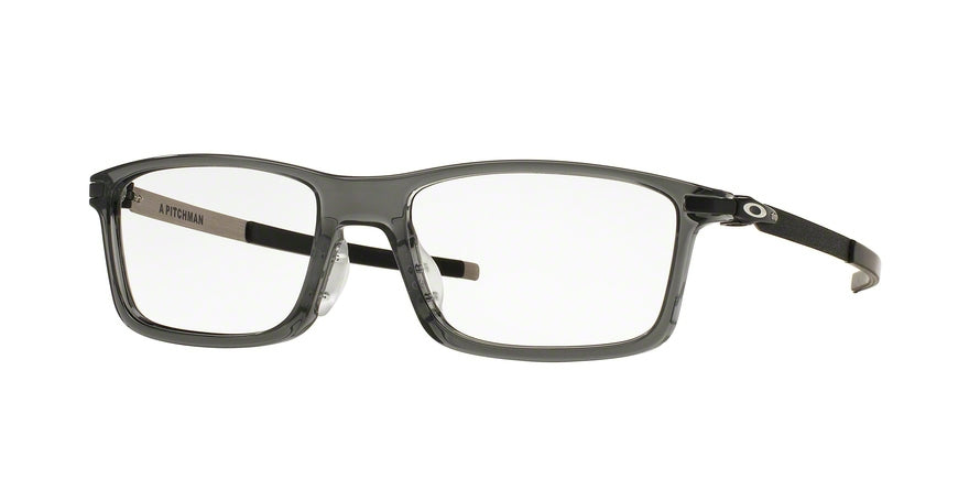 Oakley Optical PITCHMAN (A) OX8096 Rectangle Eyeglasses  809606-GREY SMOKE 55-18-140 - Color Map grey