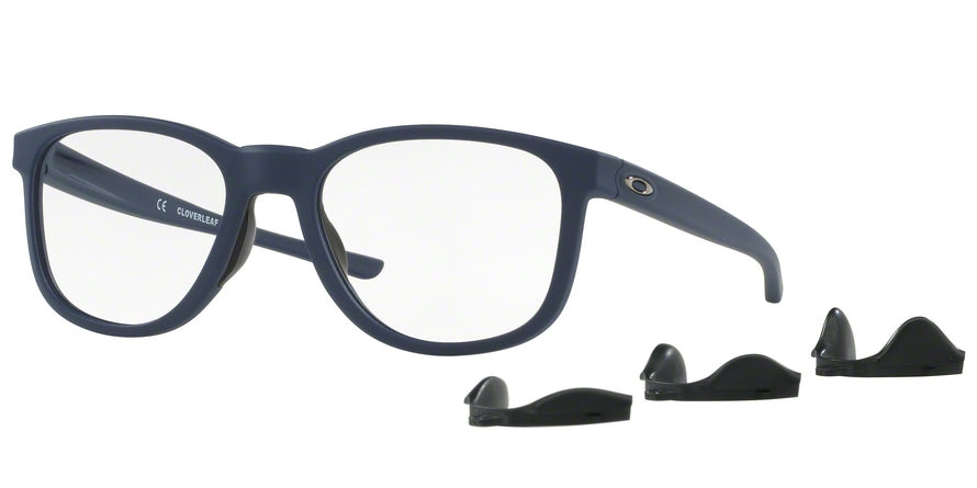 Oakley Optical CLOVERLEAF MNP OX8102 Round Eyeglasses  810203-SATIN UNIVERSE BLUE 52-18-135 - Color Map blue