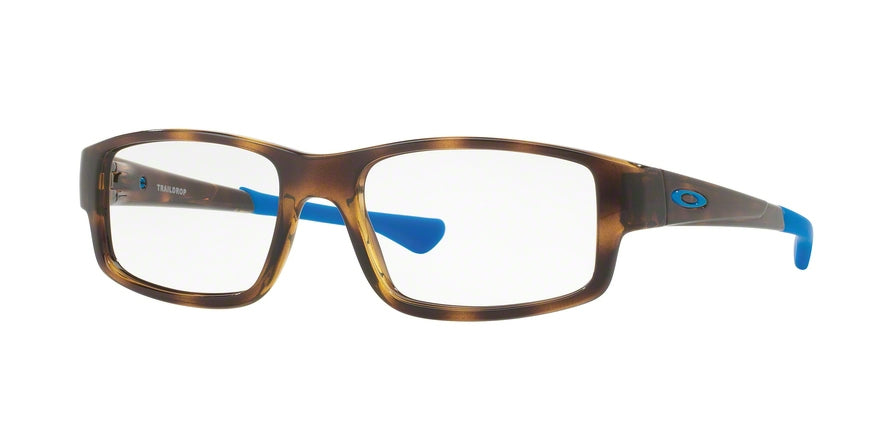 Oakley Optical TRAILDROP OX8104 Rectangle Eyeglasses  810403-BROWN TORTOISE 52-18-139 - Color Map brown