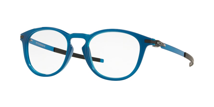 Oakley Optical PITCHMAN R OX8105 Round Eyeglasses  810510-TRANS AZURE 50-19-140 - Color Map blue