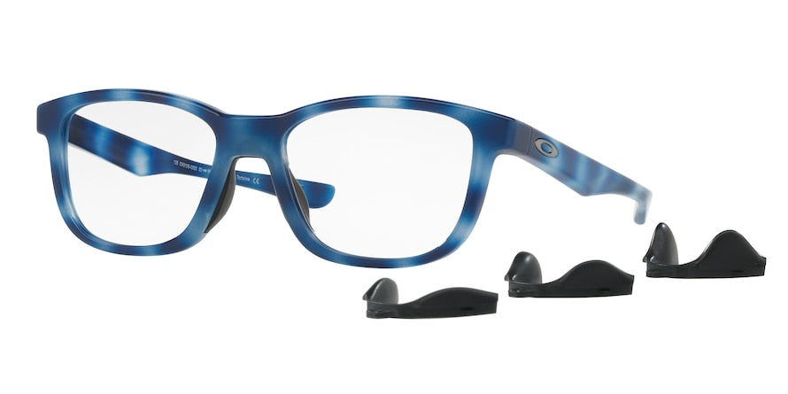 Oakley Optical CROSS STEP OX8106 Round Eyeglasses  810605-POLISHED BLUE TORTOISE 52-16-135 - Color Map blue