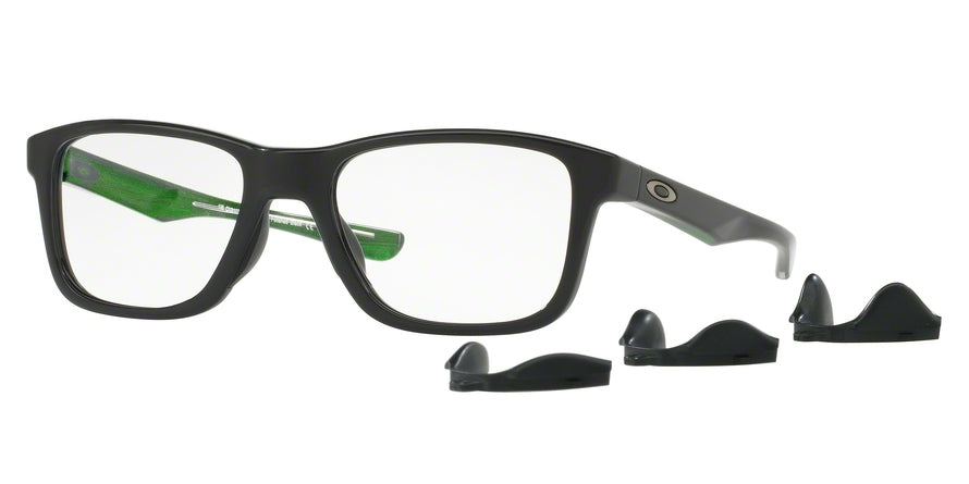 Oakley Optical TRIM PLANE OX8107 Square Eyeglasses  810702-POLISHED BLACK 53-18-135 - Color Map black