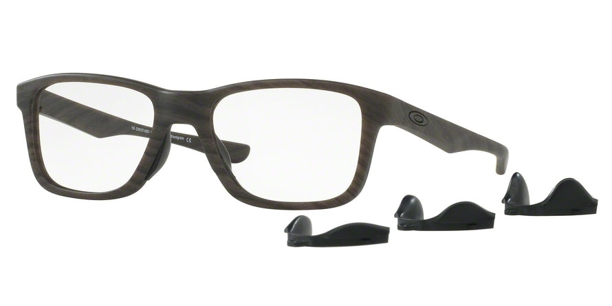 Oakley Optical TRIM PLANE OX8107 Square Eyeglasses  810703-MATTE WOODGRAIN 53-18-135 - Color Map brown