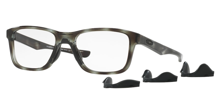 Oakley Optical TRIM PLANE OX8107 Square Eyeglasses  810704-POLISHED GREY TORTOISE 51-18-135 - Color Map brown