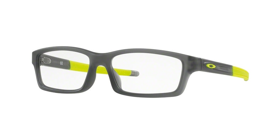 Oakley Optical CROSSLINK YOUTH (A) OX8111 Rectangle Eyeglasses  811103-SATIN GREY SMOKE 53-15-135 - Color Map grey