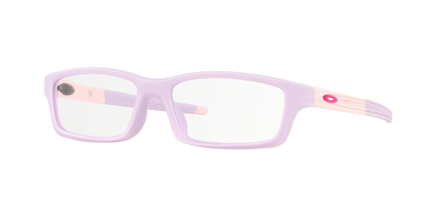 Oakley Optical CROSSLINK YOUTH (A) OX8111 Rectangle Eyeglasses  811110-SATIN LAVENDER 53-15-135 - Color Map pink
