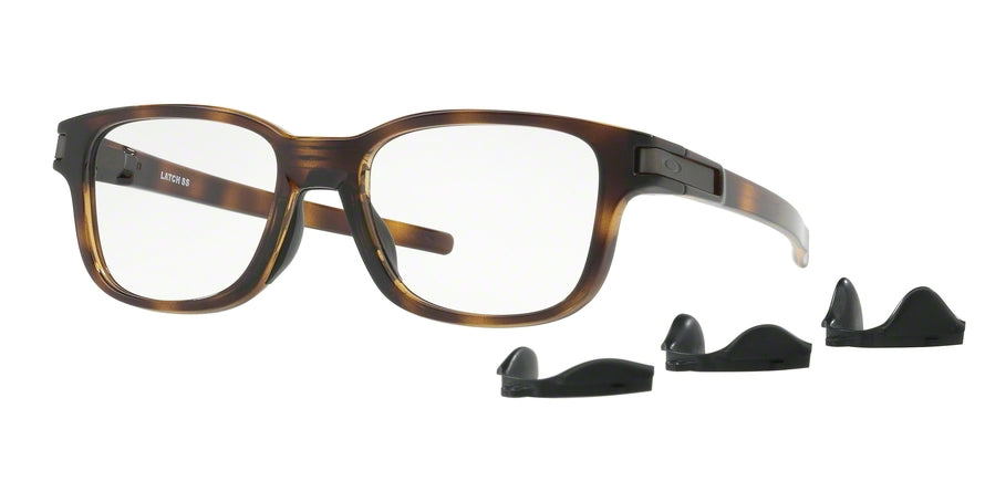 Oakley Optical LATCH SS OX8114 Square Eyeglasses  811402-POLISHED BROWN TORTOISE 52-17-131 - Color Map havana