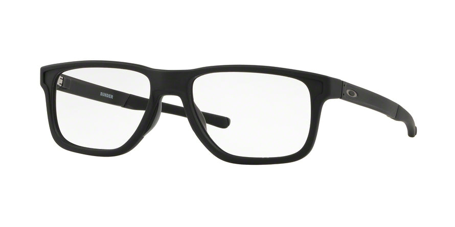 Oakley Optical SUNDER OX8123 Square Eyeglasses  812301-SATIN BLACK 53-17-136 - Color Map black